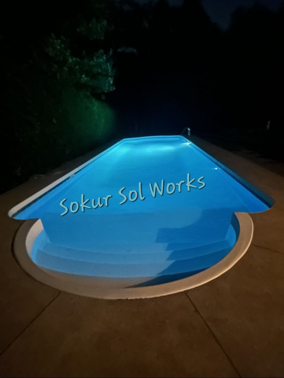 Clean pool after service